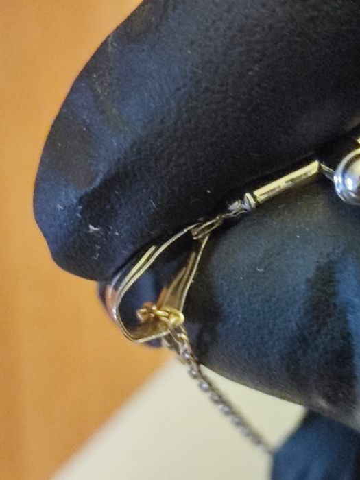 Blackfriday-Cruce din aur alb 14K,1.03 grame – vintage, cu urme de uzu