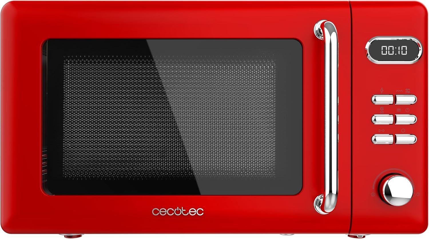 Cuptor microunde digital 20L grill 700W design retro rosu | 017152