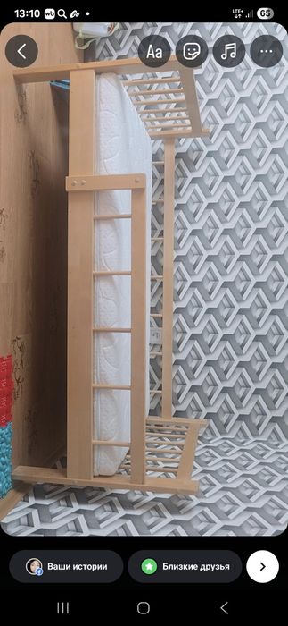 Детская кровать  с матрасом