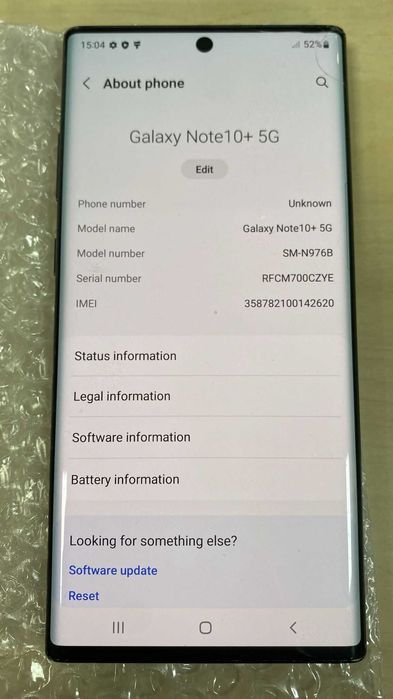 Samsung Galaxy Note 10 Plus 5G 256GB Black ID-hnn001