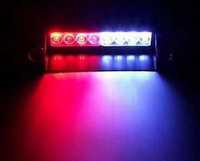 Stroboscop LED auto rosu/albastru POLICE