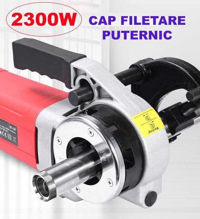 Clupa electrica, masina filetat tevi 2300W 6 bacuri 1/2"-2"