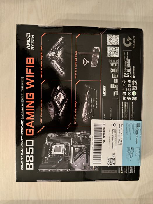 Placa de baza Gigabyte B850 Gaming WIFI6 AM5