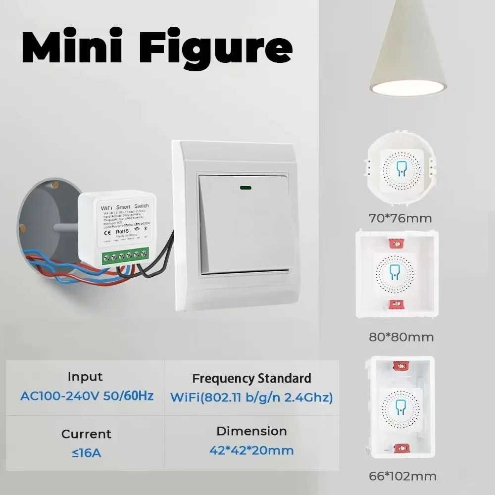 Wi-Fi + RF модуль для умных выключателей совместим с Алисой