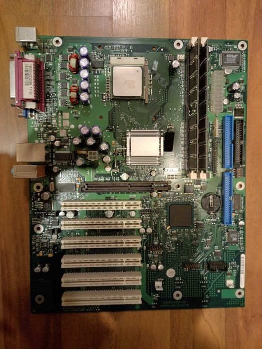 Placa baza industriala socket 478 +Procesor P4+DDR1, de colectie retro