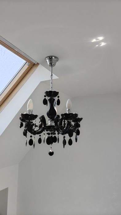 Lustra tip candelabru - negru