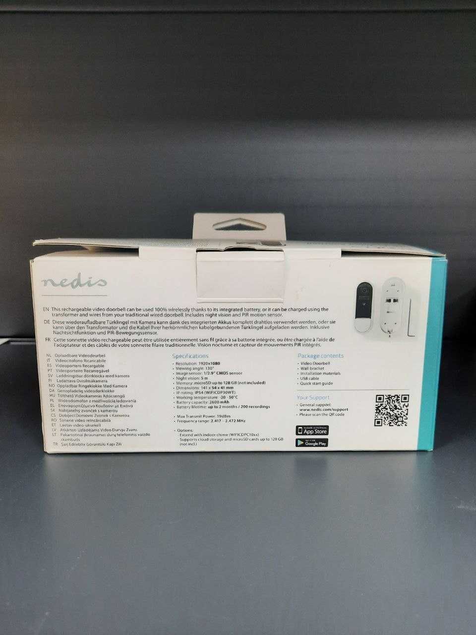 Nedis Smartlife WIFICDP30WT Video Door Intercom - Cod 75760