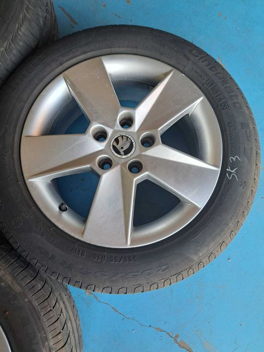 Jante aliaj SKODA OCTAVIA 3 R16 5x112 cu anvelope 205/55/R16