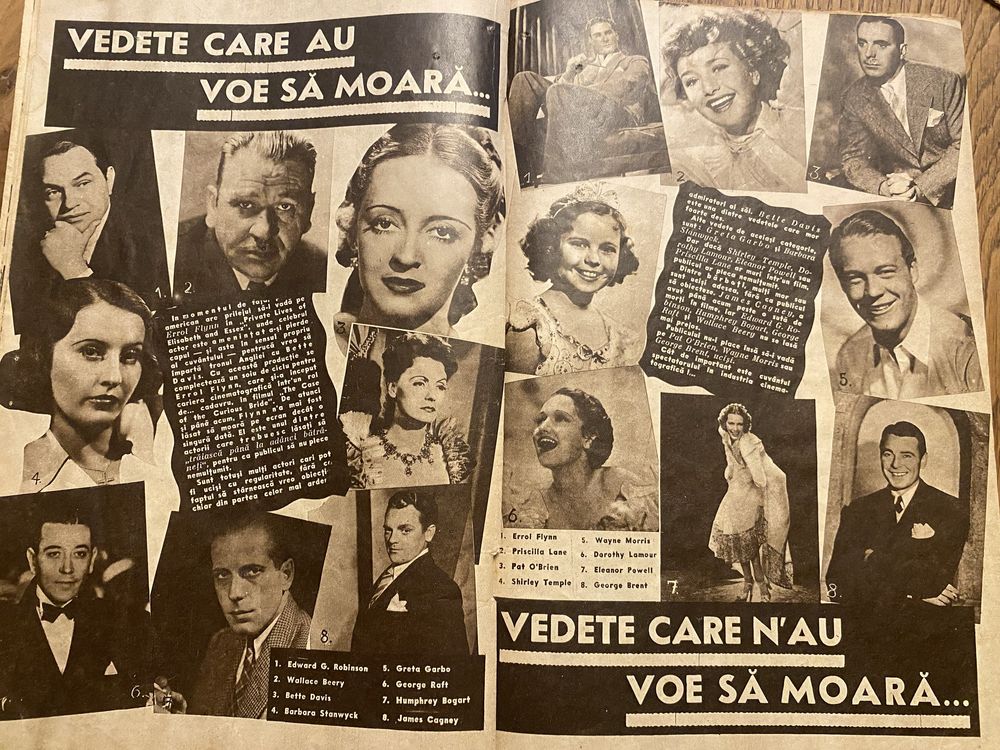Colectia revista CINEMA anul 1939