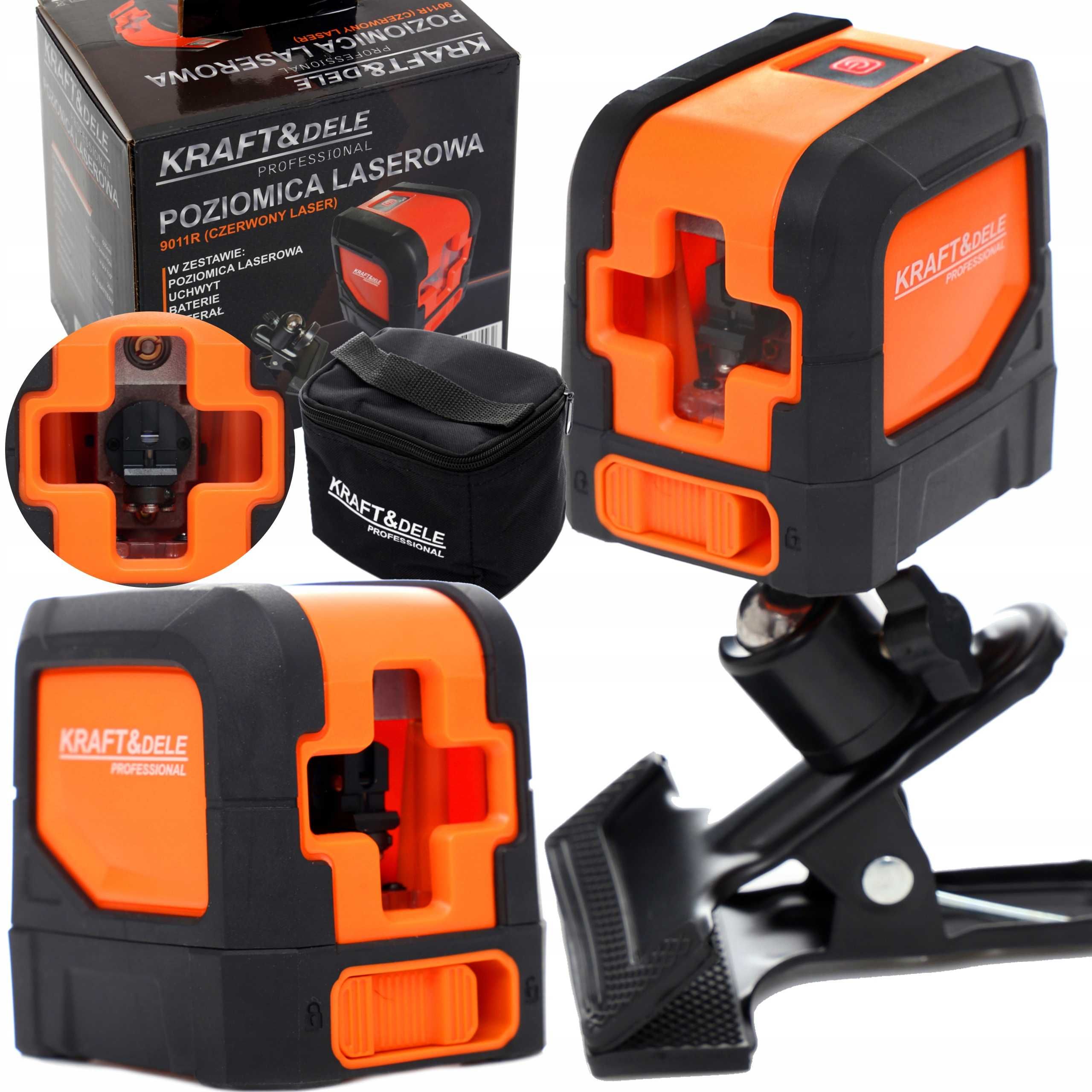 Nivela laser rotativ incrucisat  15m + suport si carcasa (KD10306)