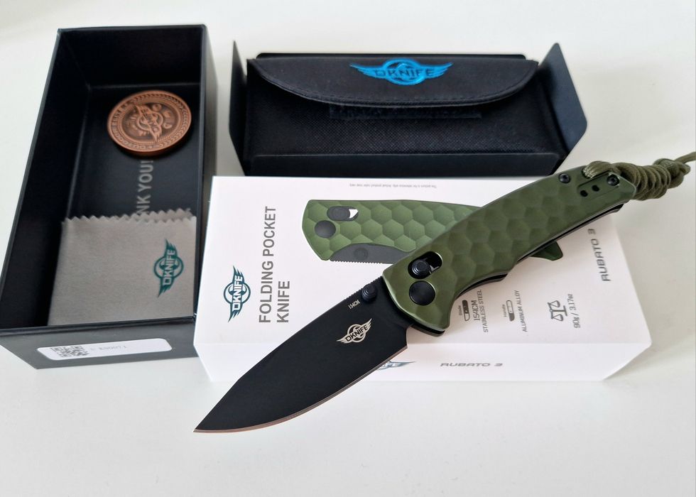 Cutit pliabil EDC Oknife Rubato 3, 154CM, rail lock, nou