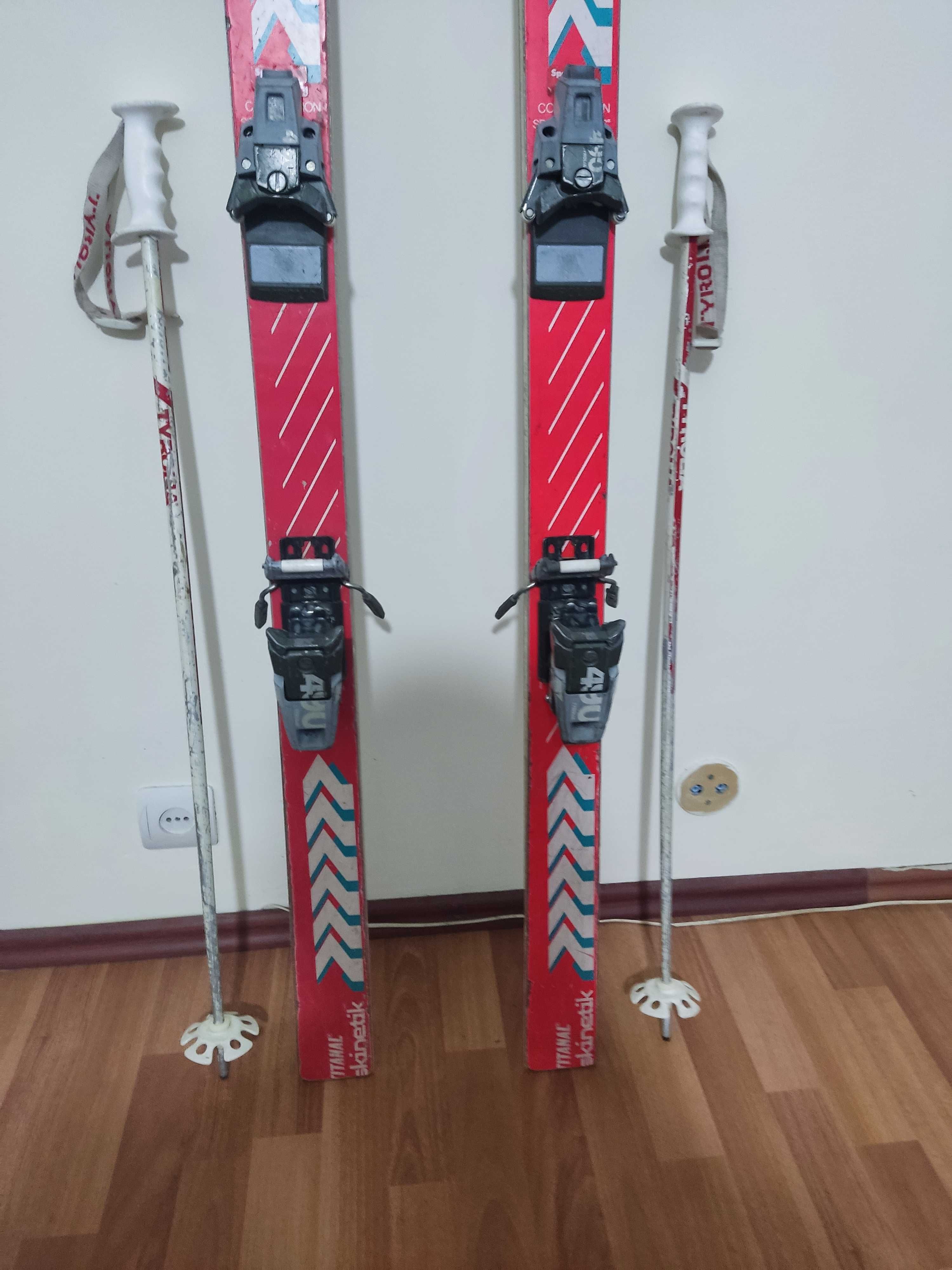 Schiuri/Skiuri Volkl 165cm cu legaturi Tyrolia