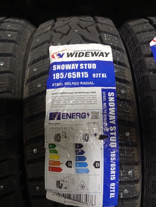 Зимние шины, шипованные, новые 185/65R15
