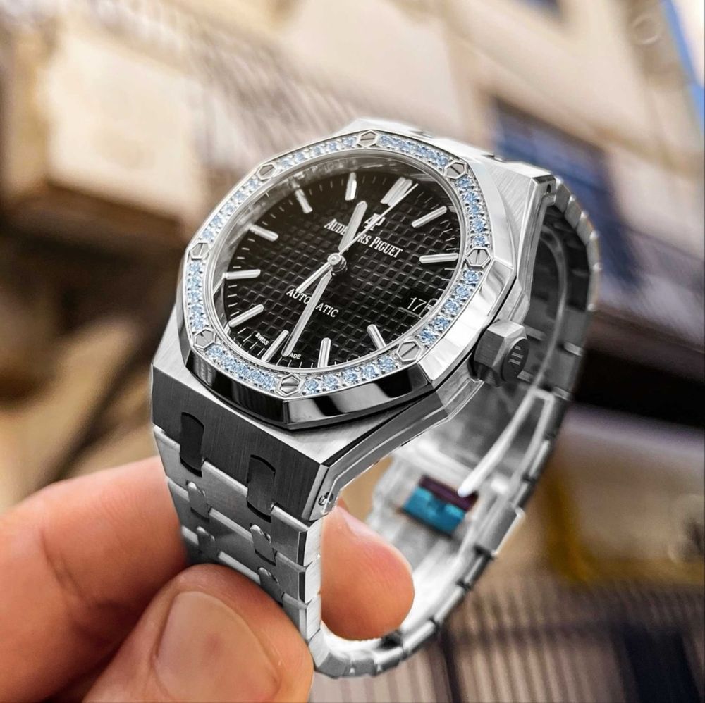 Ceas Ap royal oak black dial 41 mm