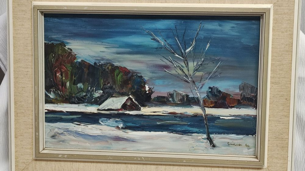 Страхотна френска картина - маслени бои