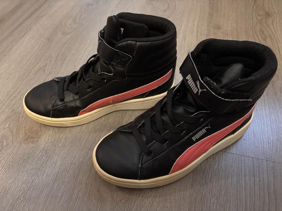 Детски високи кецове Puma, размер 34,5 по етикет.