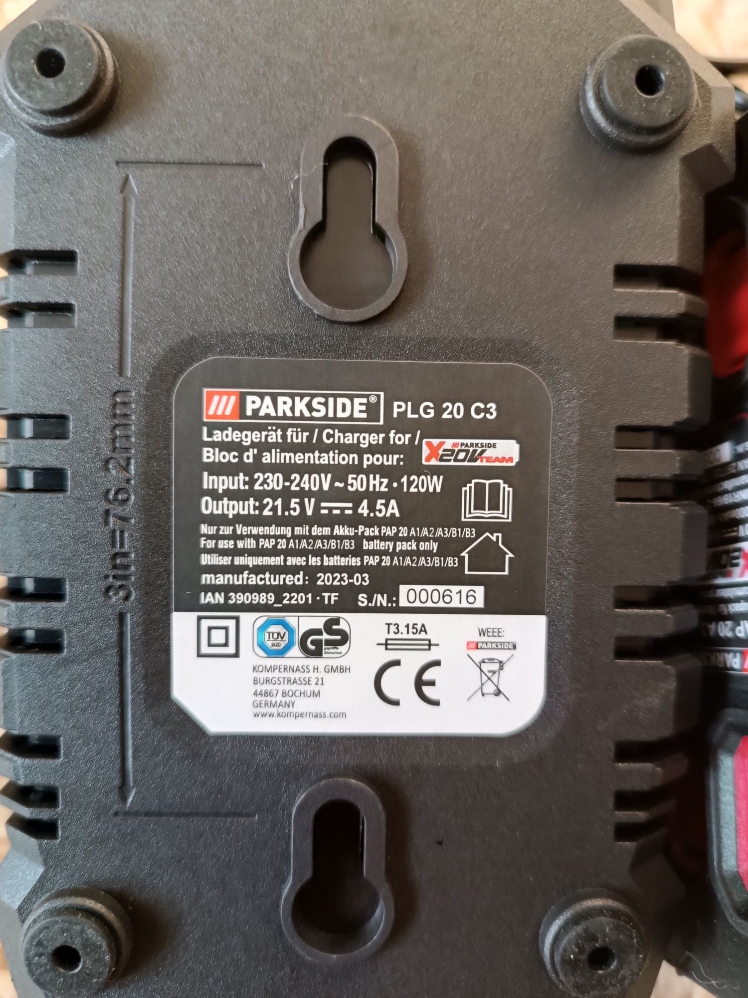 20 V - 4.5 Ah / Комплект батерия и зарядно 20 V - 4.5 Ah

Парксайд/Pa