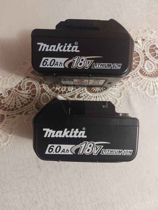 Baterii compatibile  cu makita  6 ah. cu led control rosu comp