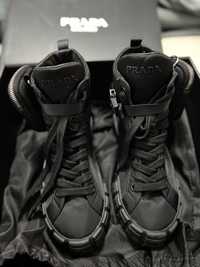 Prada wheel Re-nylon high-top sneakers!!