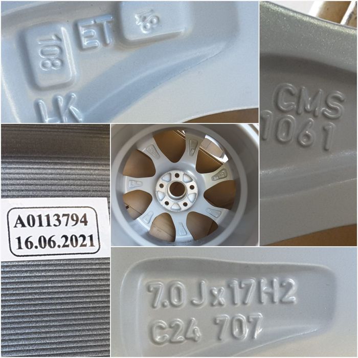 jante aliaj 17; 5x108; Ford Kuga, Focus 3, Focus 4, C-max, S-max