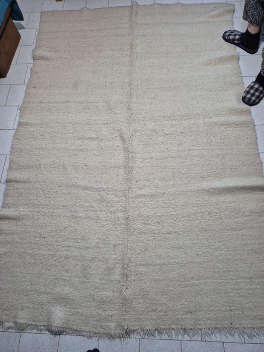 Одеяло вълнено бяло
