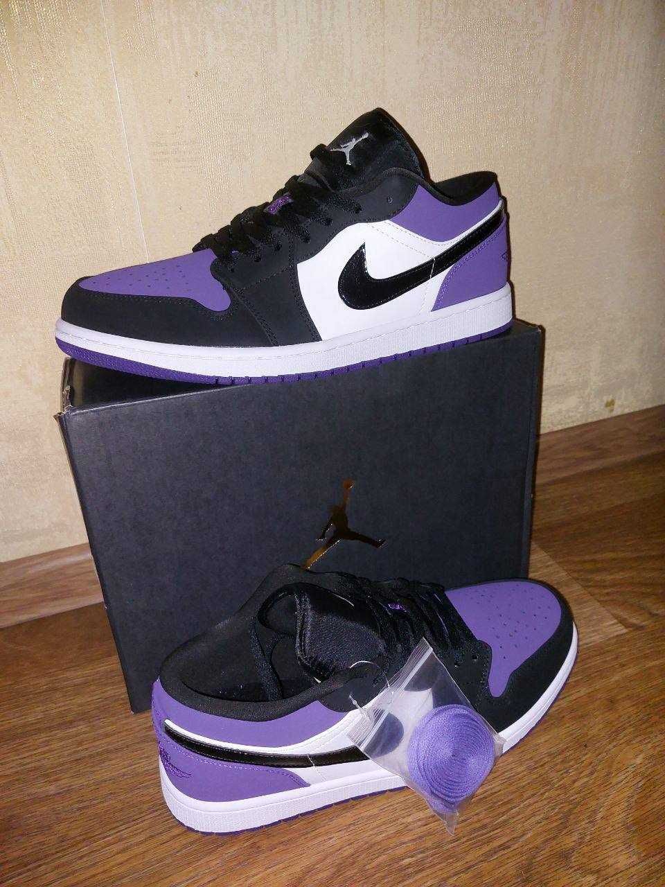 Jordan 1 low court purple 46.5 Прочетете описанието