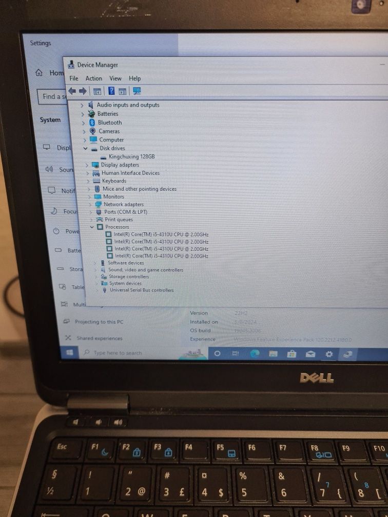 Oferta!Laptop Dell E7240 i5 4th gen 8gb ssd 128gb diagnoza auto