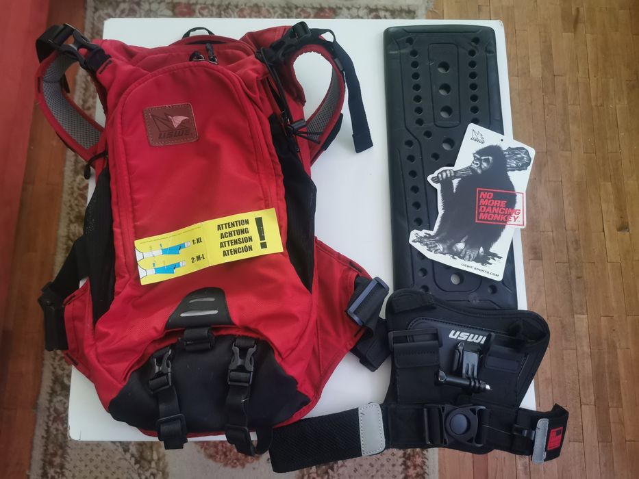 Rucsac MTB USWE Patriot 15L Back Protector Suport GoPro/Insta/Dji