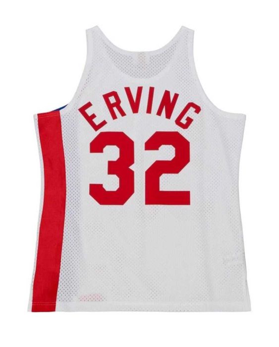 Maieu nba jersey new york nets julius erving size L si XL jordan nike