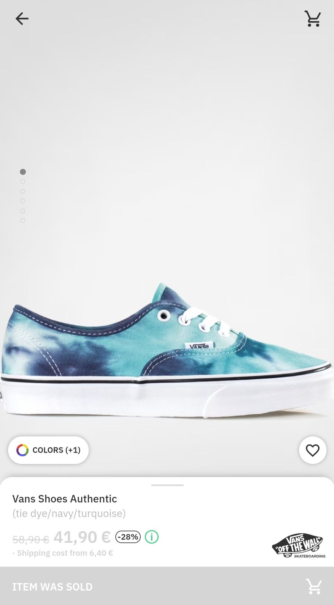 Vans low cut tie dye navy