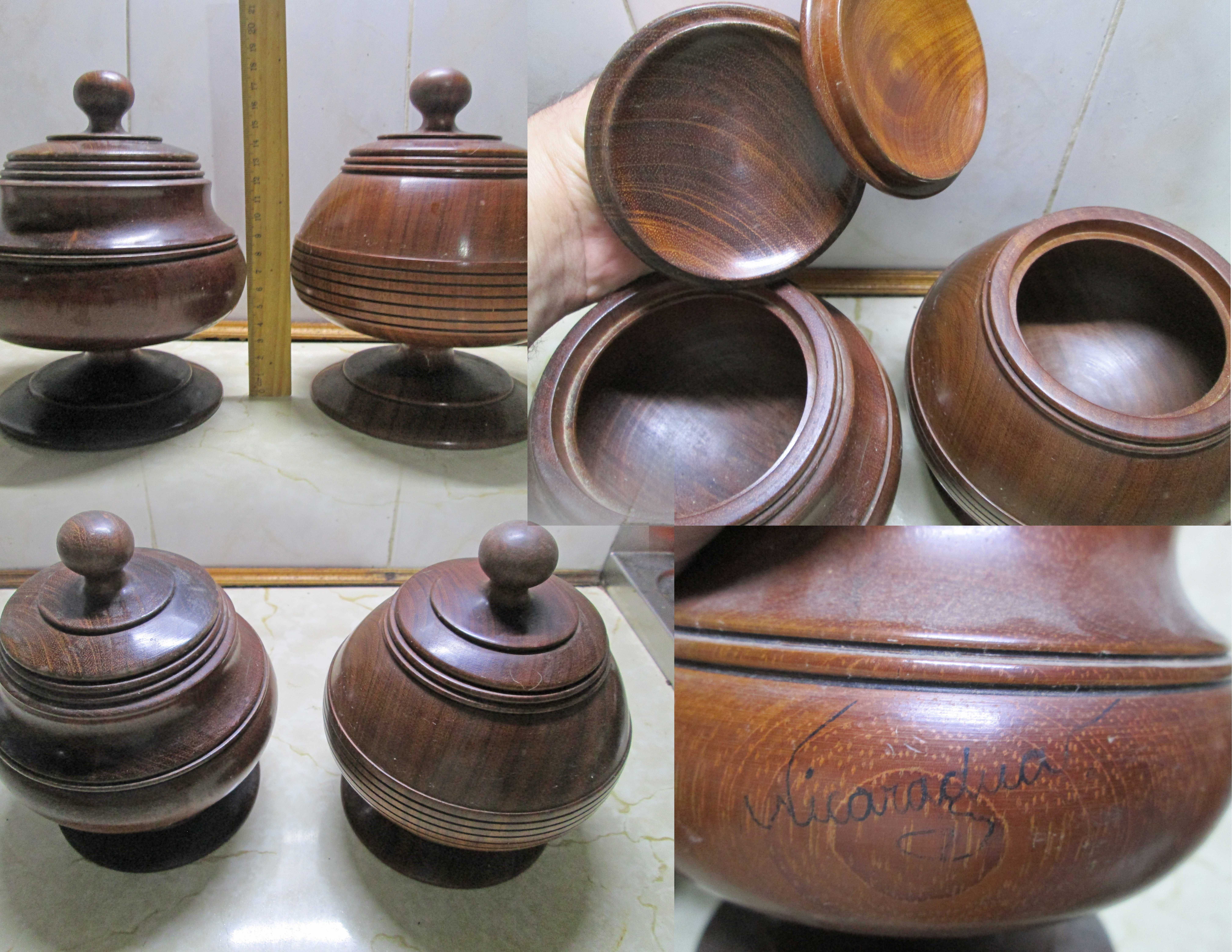 Декоративные деревянные вазы из Никарагуа