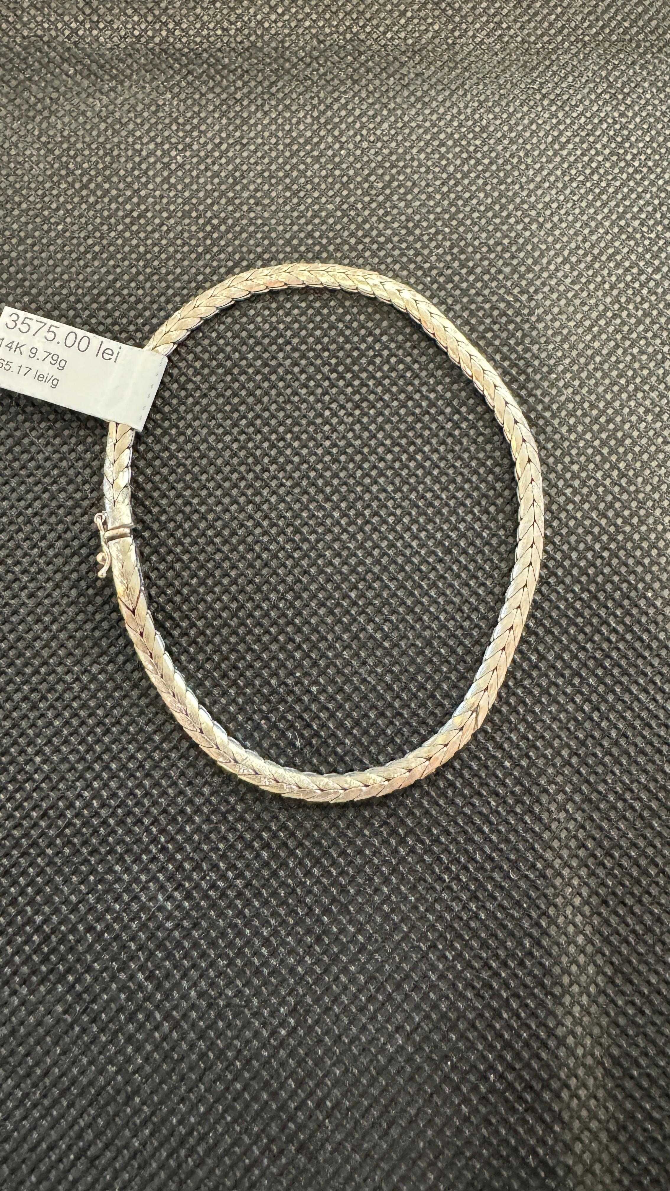 Bratara 14K,aur alb, 9.79 Gr (Ag.21) Garantie 2 ani