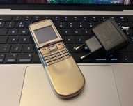 Telefon Nokia 8800 Sirocco GOLD / AURIU Silver ! Arte carbon sapphire