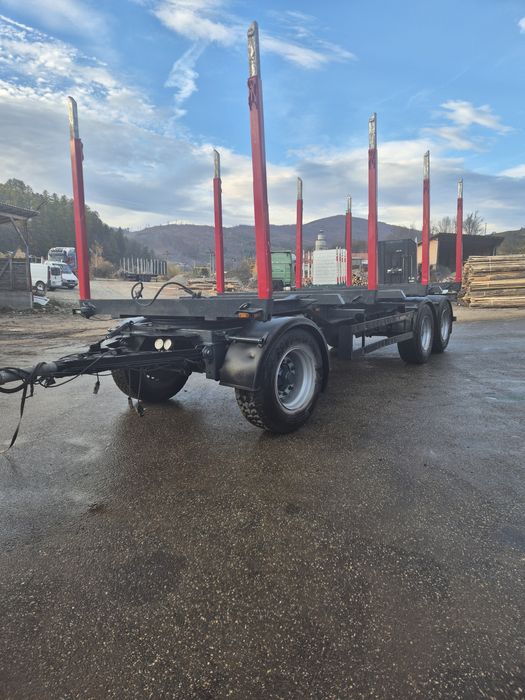 Remorca schwarzmulle..mercedesr transport forestier..lemn bustean