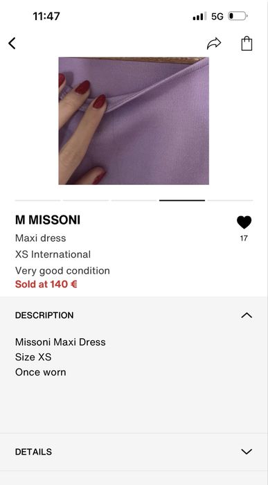 Оригинална рокля Missoni Collection - ХС