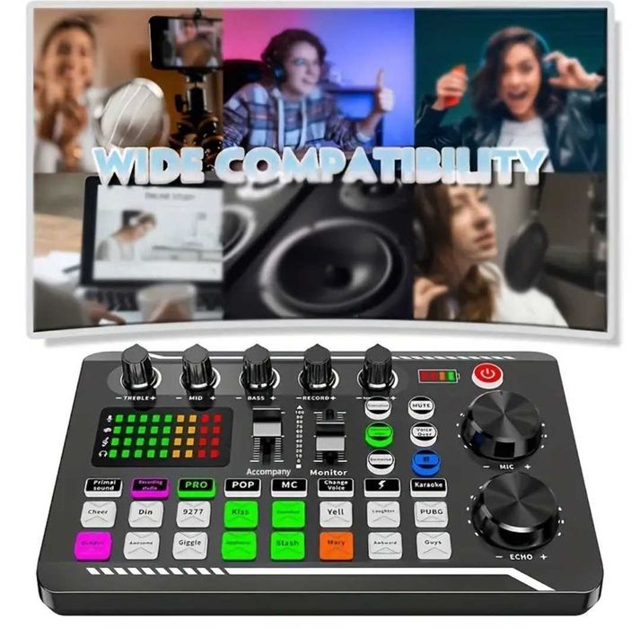 Consola DJ Mixer Audio cu efecte de sunet Live și Voce ideal Karaoke