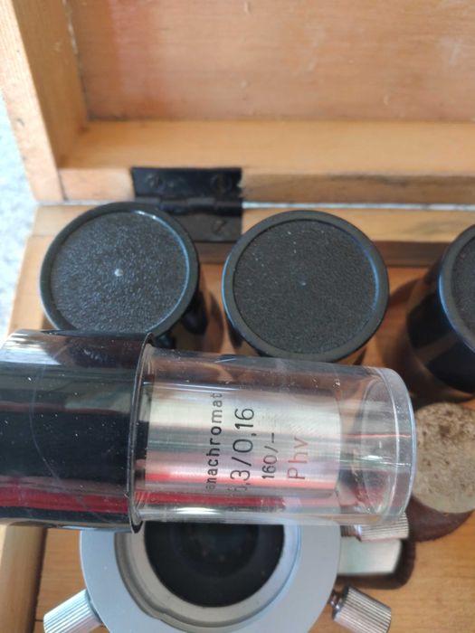Set lentile microscop carl zeiss foarte vechi