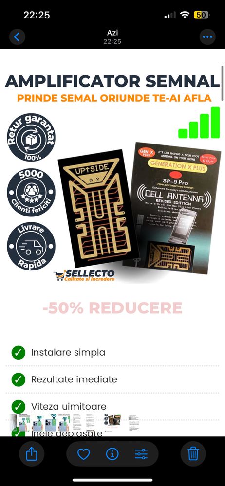 Amplificator  semnal telefon