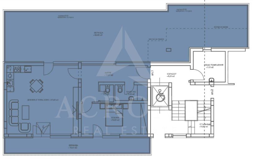 2-стаен в Пловдив-Коматево