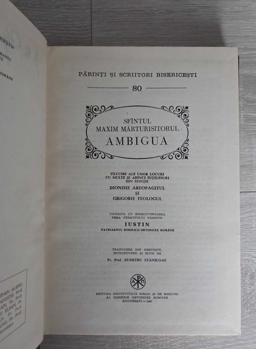 AMBIGUA - Sfantul Maxim Marturisitorul (PSB 80)