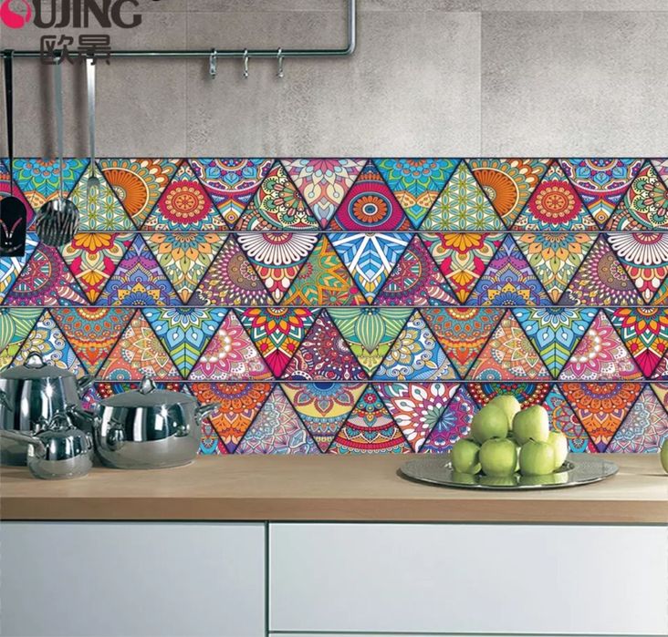 Banda adeziva decorativa colorata 1 buc