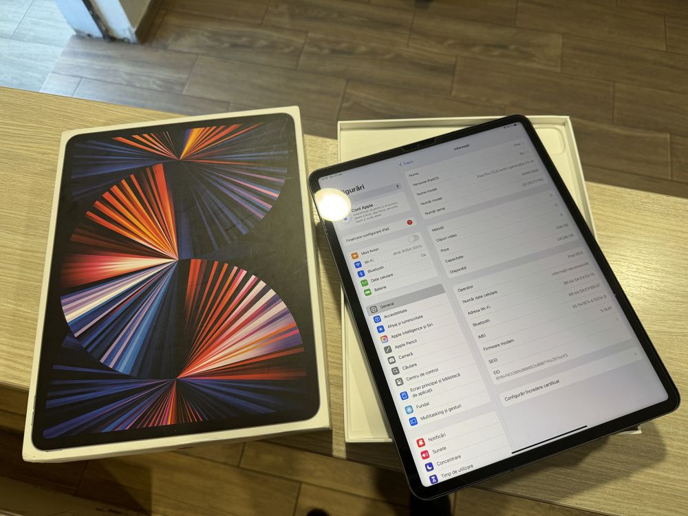 Apple iPad Pro 12.9" Gen5, 256GB, Wi-Fi+Cellular/Space Grey/Impecabil!