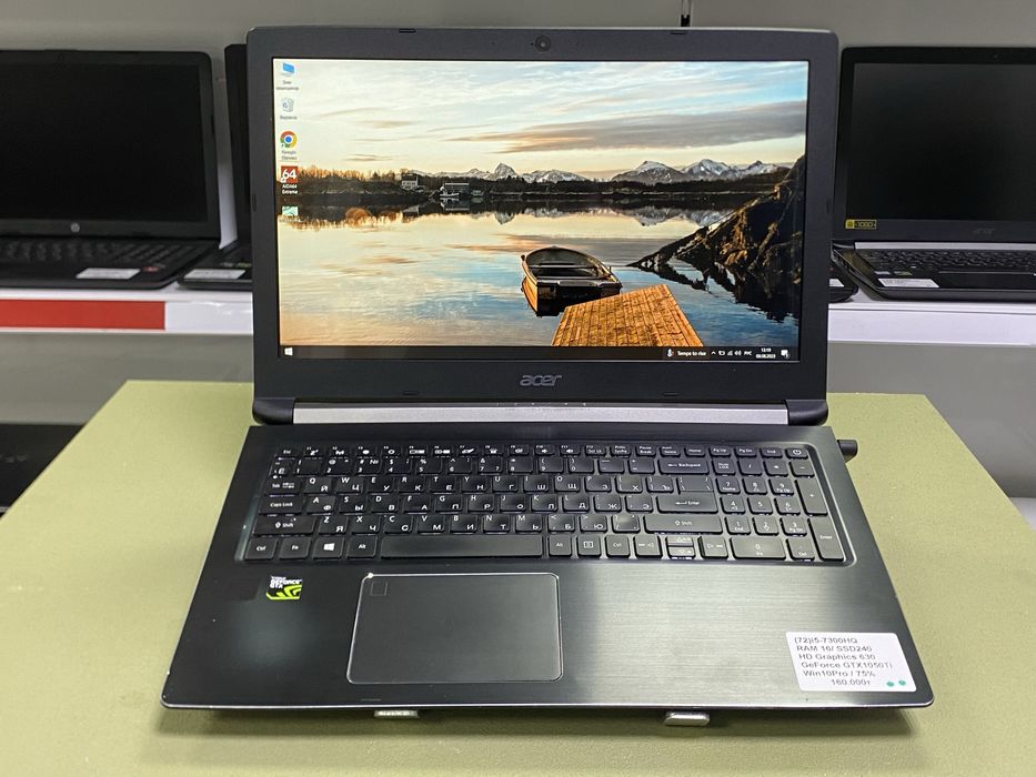 Игровой ноутбук Acer Aspire i5-7300HQ /GTX1050Ti/RAM16/SSD 256GB