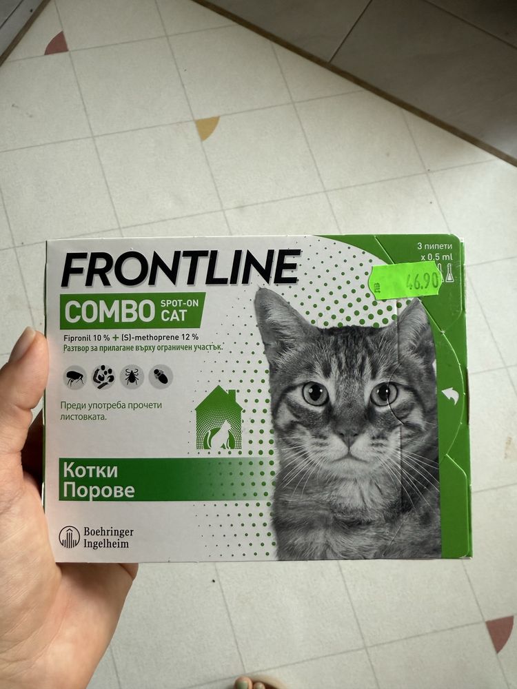Frontline combo spot on cat против бълхи