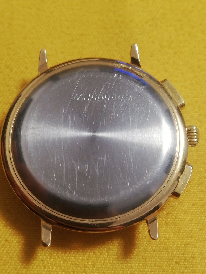 Ceas Barbatesc Vintage Chronograph Jean Delatour Gold Swiss Made
