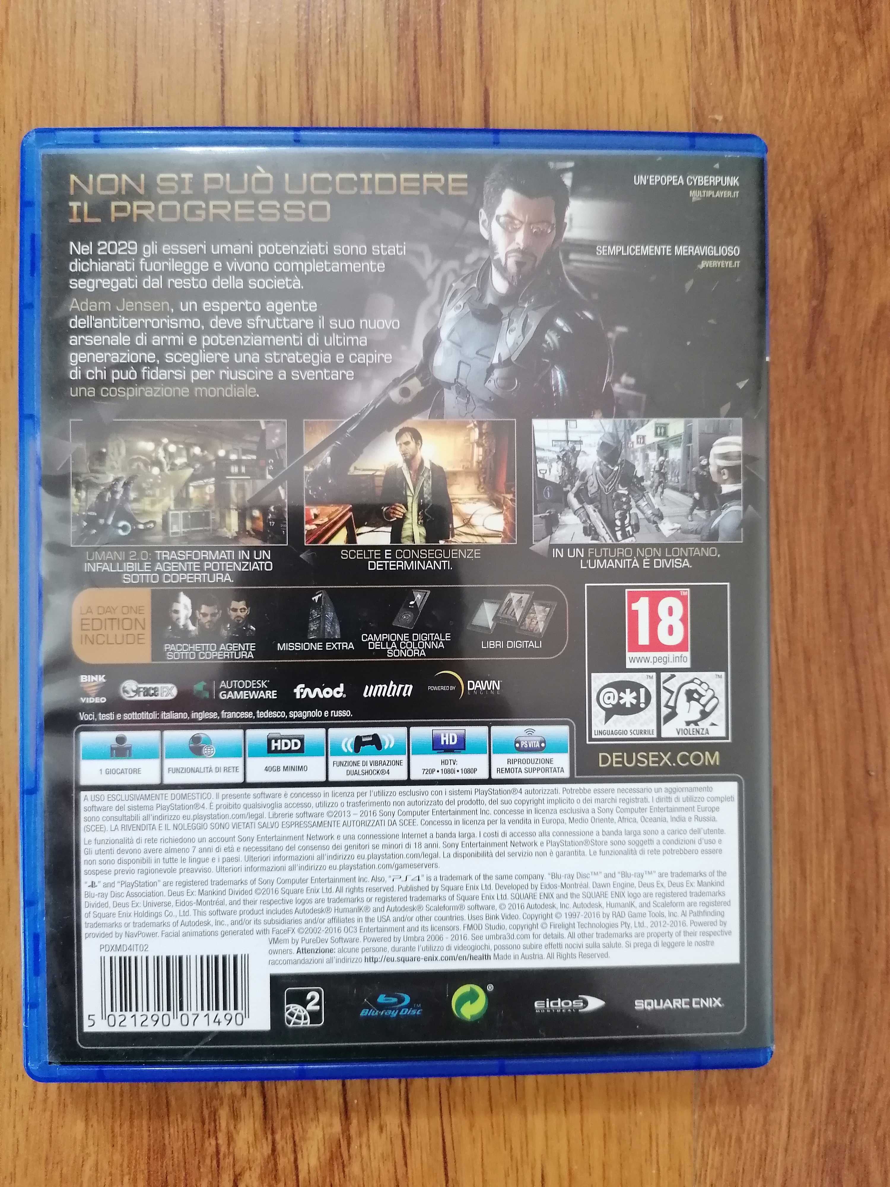 Deus ex mankind Ps4