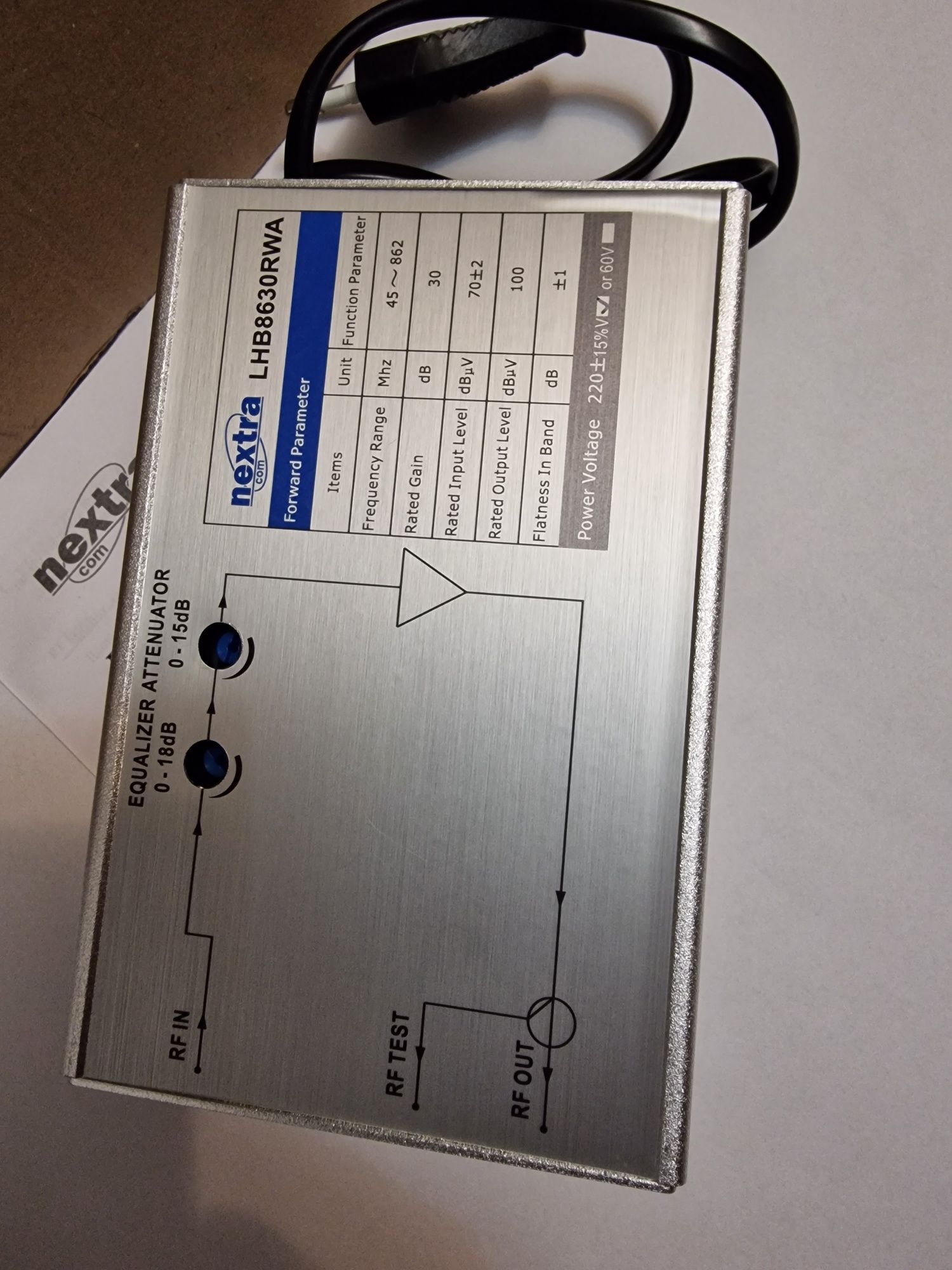 Amplificator TV Nextra LH-8630 RWA CATV pt NEXgen si RDS Digi