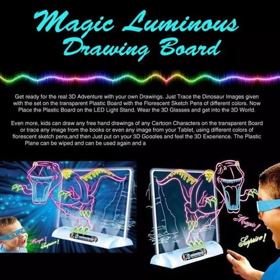 3D Детска магическа дъска комплект за рисуване Magic Drawing Board