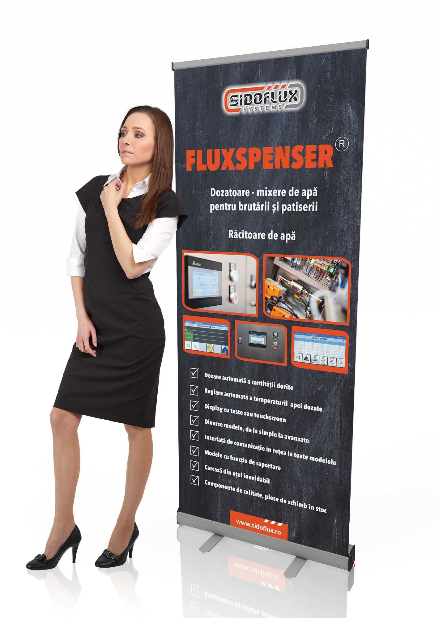Roll up - 265 lei  / buc (sistem, print, husa)