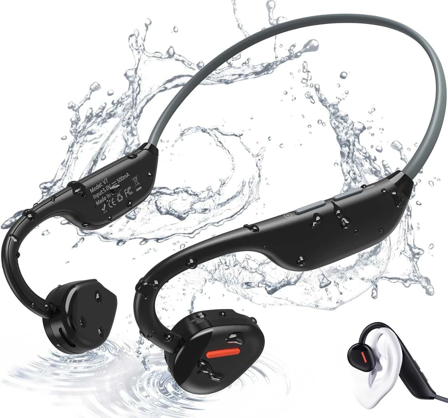 Безжични Bluetooth слушалки с отворено ухо ANCwear, 27g, 8 часа, IP67